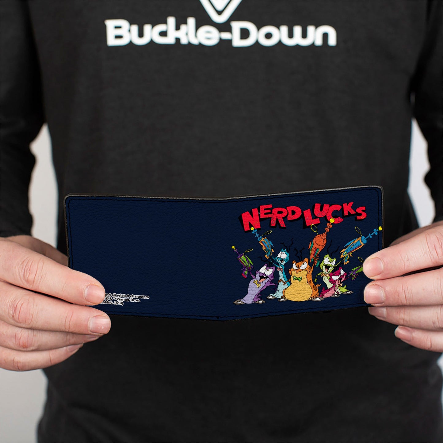 Bi-Fold Wallet - NERDLUCKS Shooting Group Poses Navy Red
