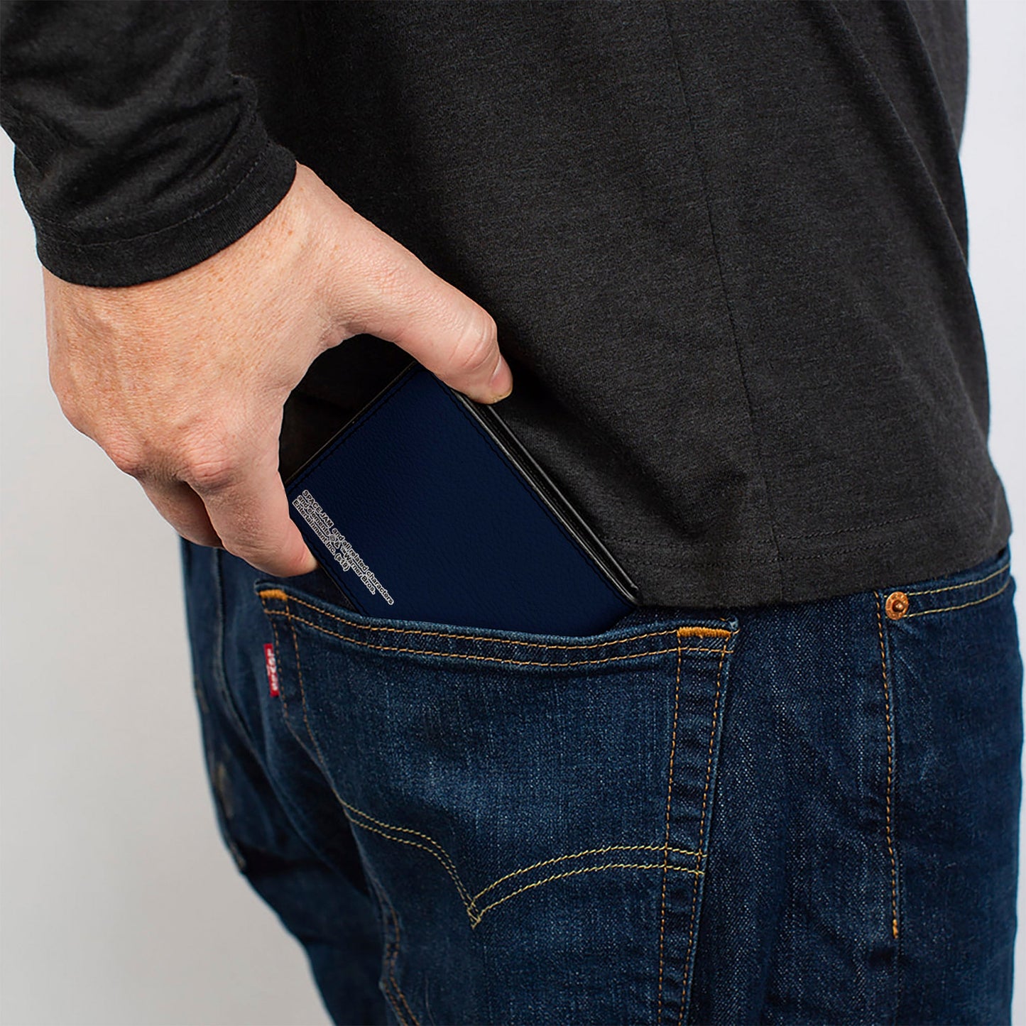 Bi-Fold Wallet - NERDLUCKS Shooting Group Poses Navy Red