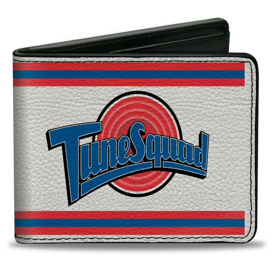 Bi-Fold Wallet - Space Jam TUNE SQUAD Logo Stripe White Red Blue