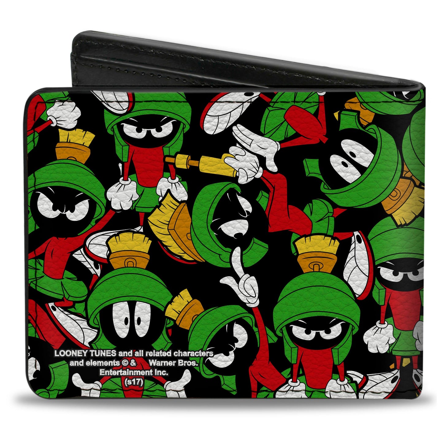 Bi-Fold Wallet - Marvin the Martian Poses Scattered Black