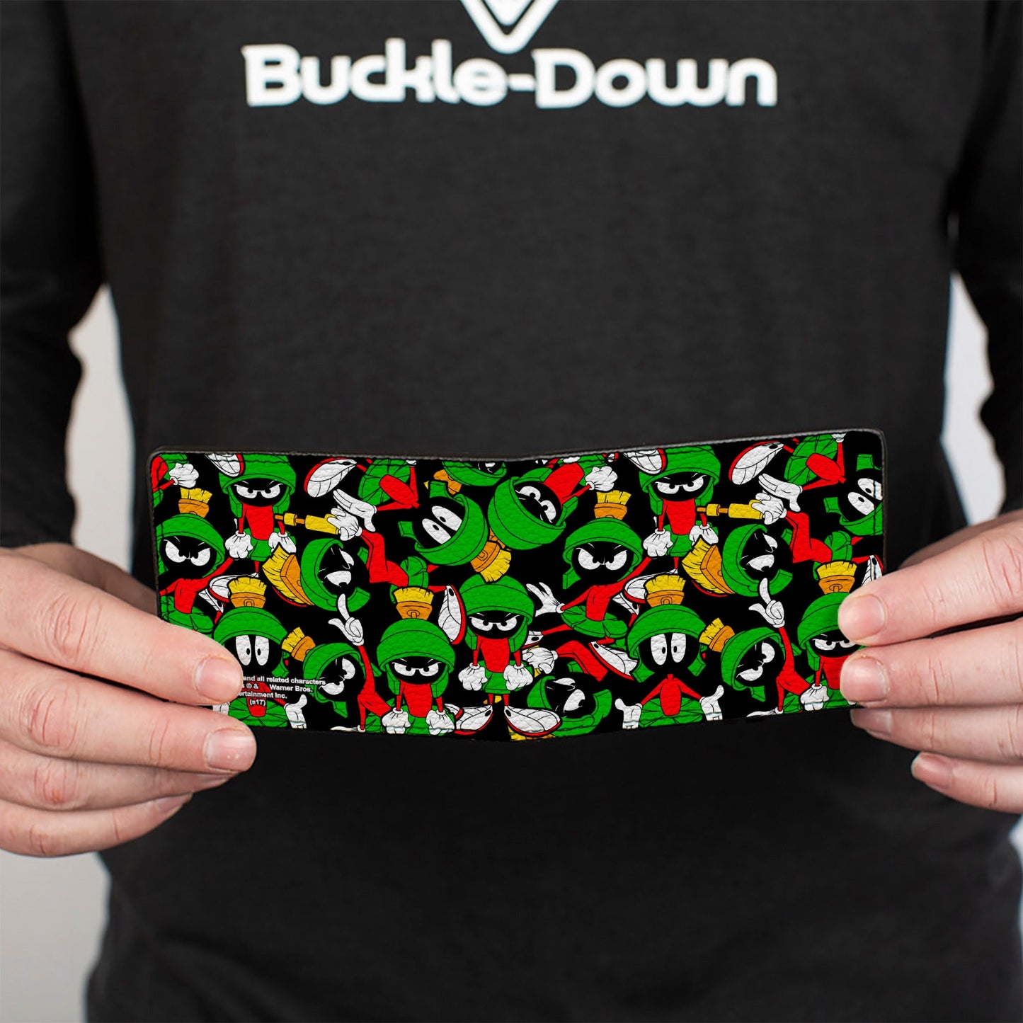 Bi-Fold Wallet - Marvin the Martian Poses Scattered Black
