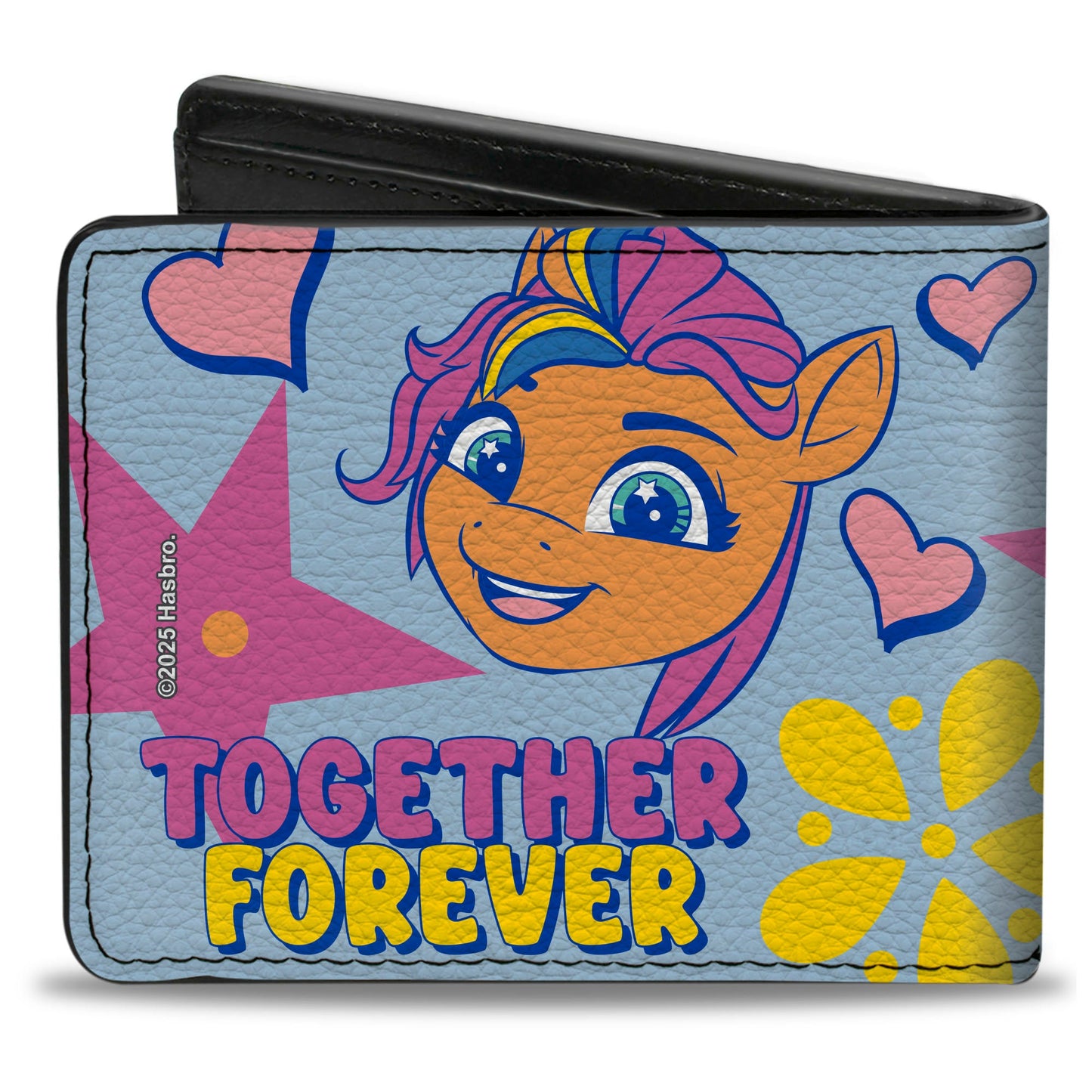 Bi-Fold Wallet - MY LITTLE PONY Three Ponies TOGETHER FOREVER Light Blue/Multi Color