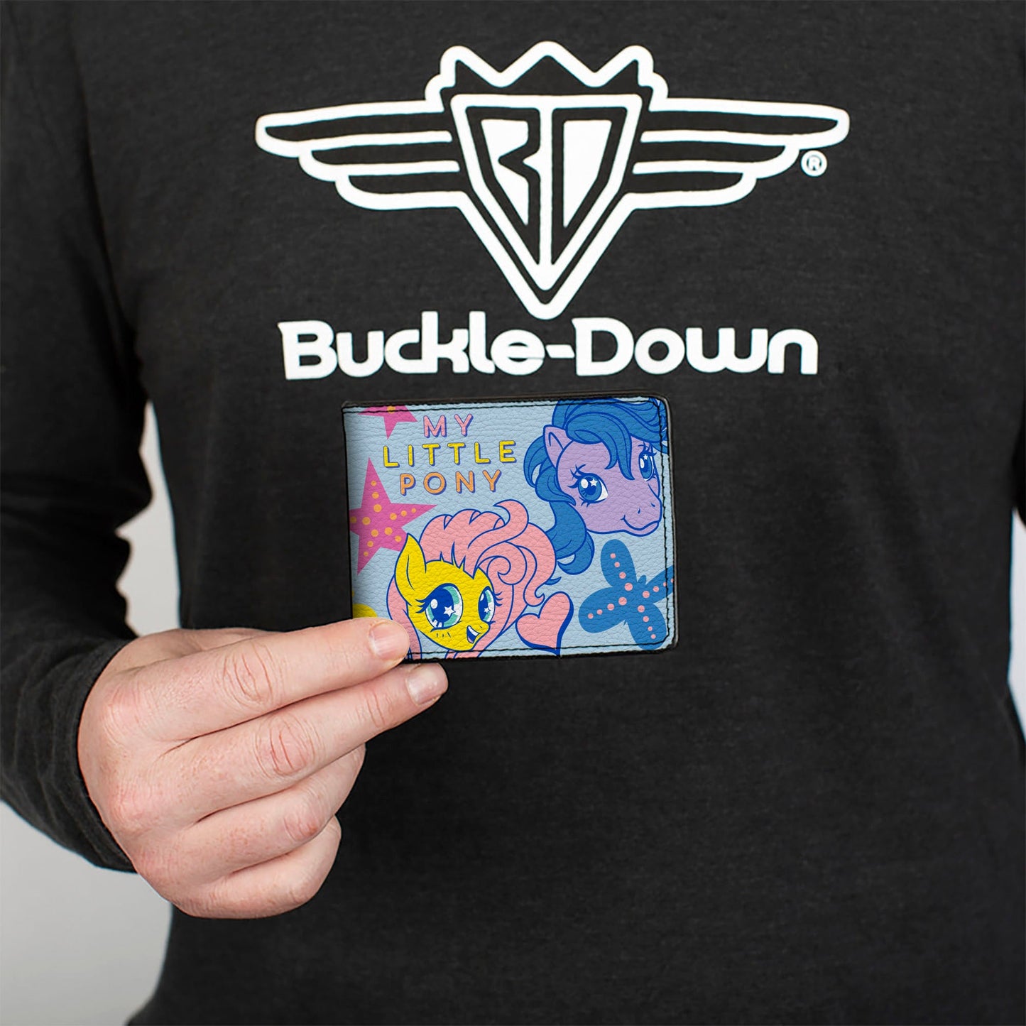 Bi-Fold Wallet - MY LITTLE PONY Three Ponies TOGETHER FOREVER Light Blue/Multi Color