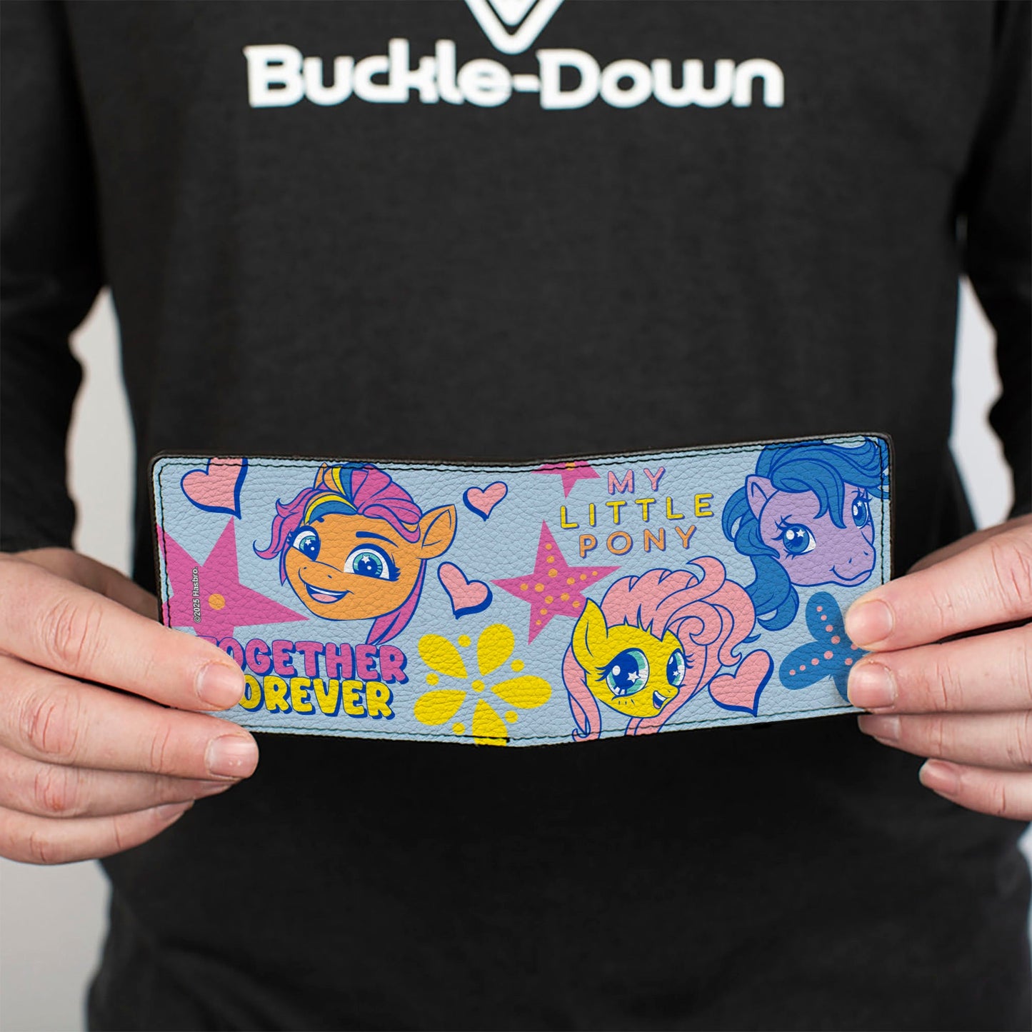 Bi-Fold Wallet - MY LITTLE PONY Three Ponies TOGETHER FOREVER Light Blue/Multi Color