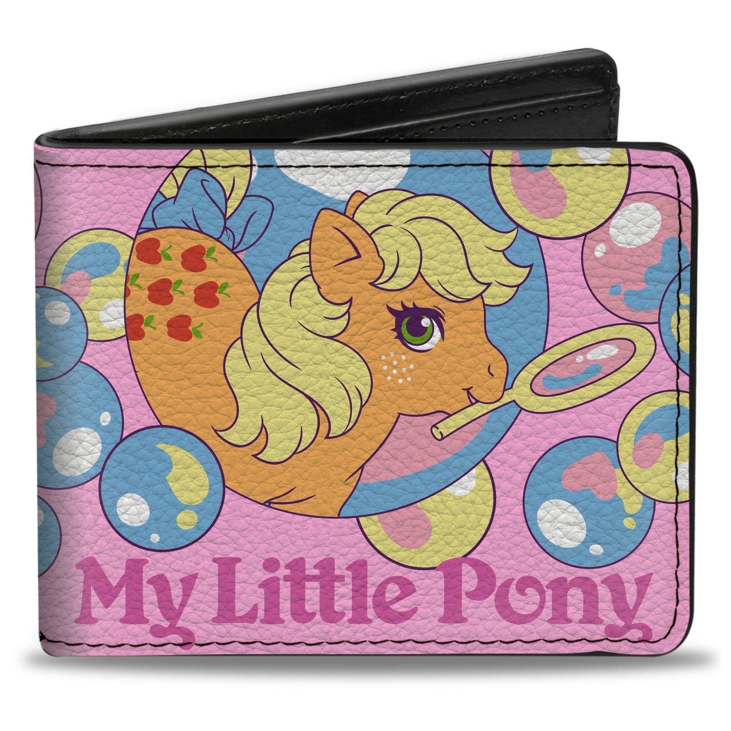 Bi-Fold Wallet - MY LITTLE PONY Two Pony Sunshine Bubbles and Title Logo Pink/Multi Color