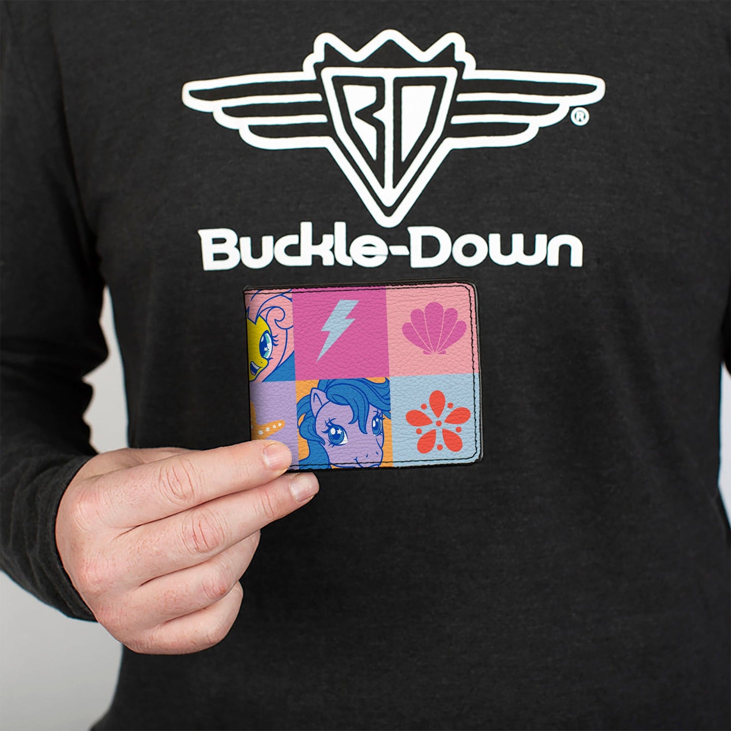 Bi-Fold Wallet - My Little Pony Faces and Cutie Mark Blocks Multi Color