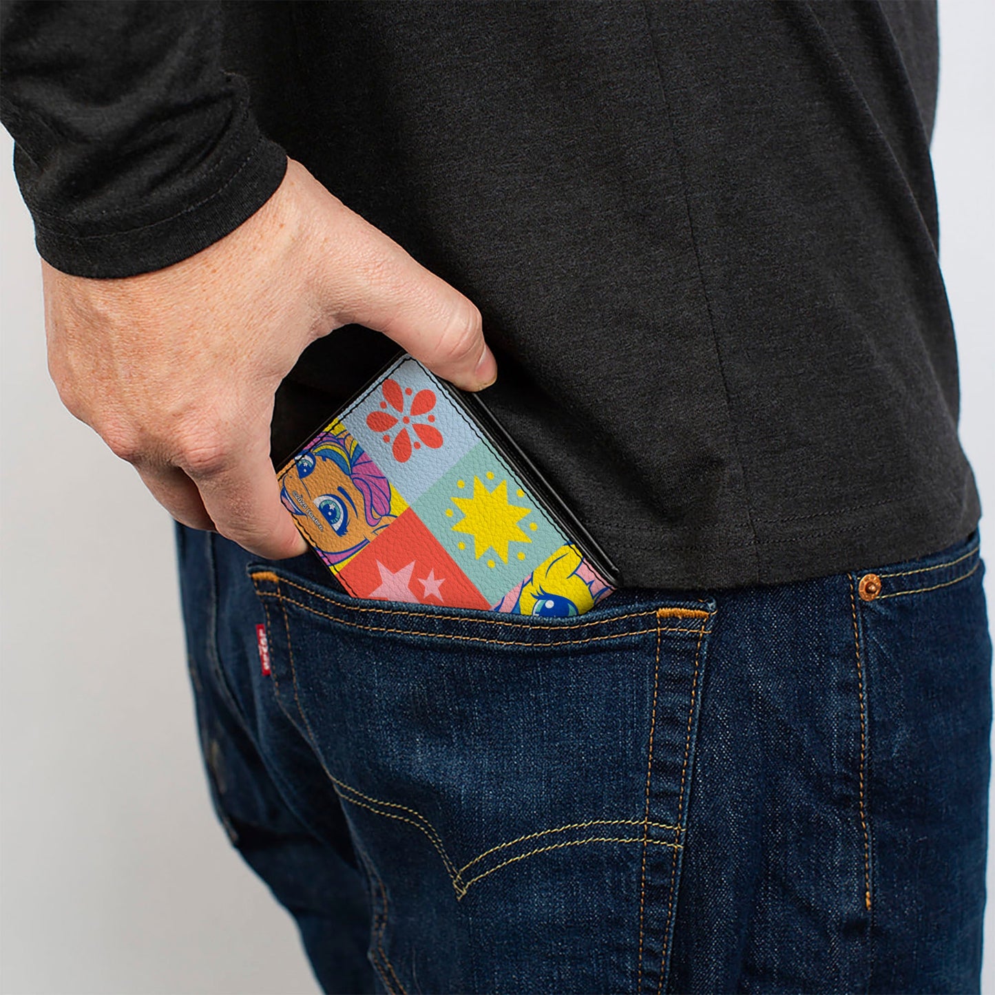 Bi-Fold Wallet - My Little Pony Faces and Cutie Mark Blocks Multi Color