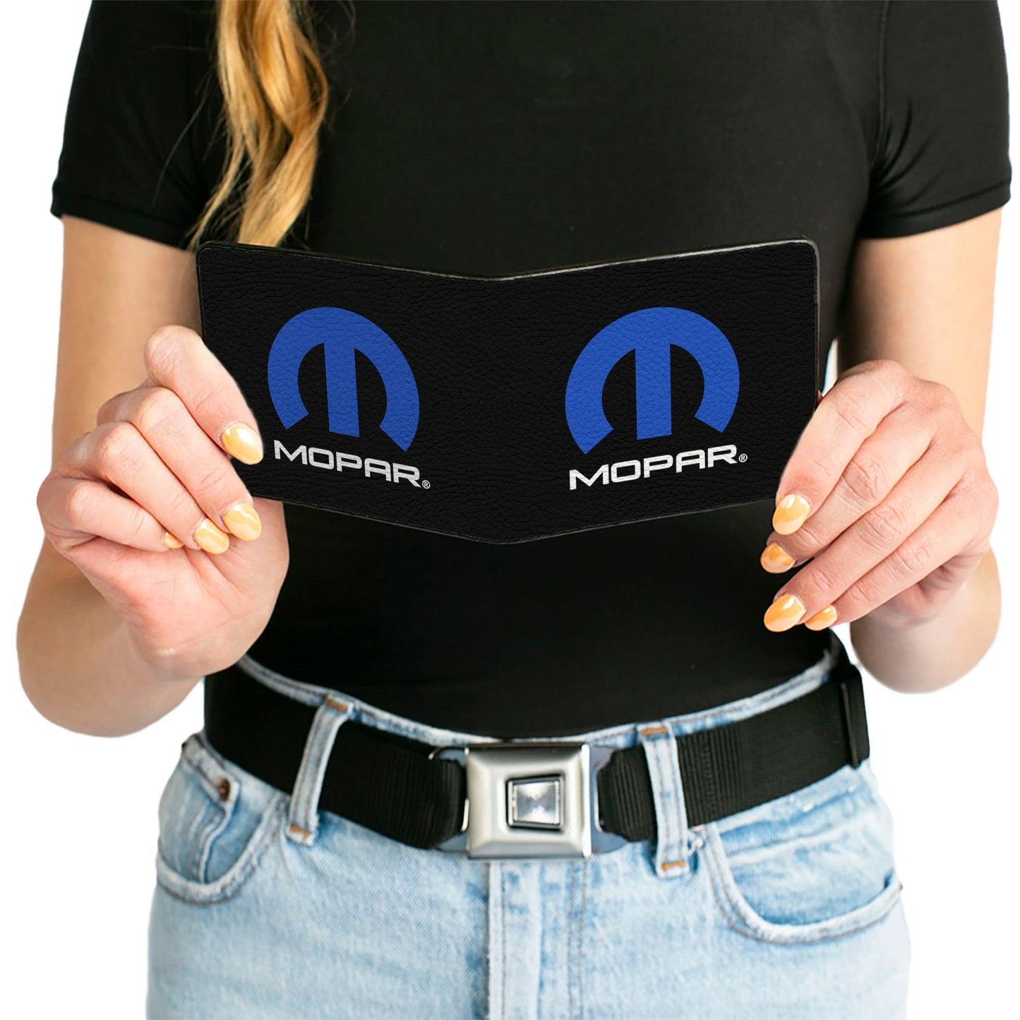 Bi-Fold Wallet - MOPAR Logo Black Blue White
