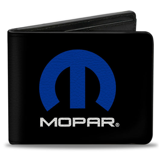 Bi-Fold Wallet - MOPAR Logo Black Blue White
