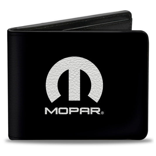Bi-Fold Wallet - MOPAR Logo Black Silver Gradient