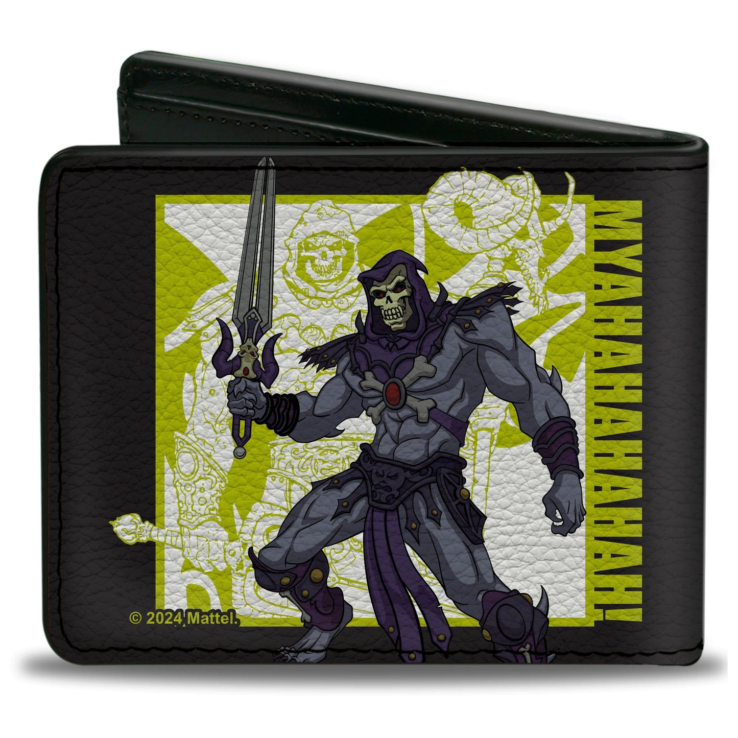 Bi-Fold Wallet - Masters of the Universe He-Man and Skeletor Pose and Quotes Black