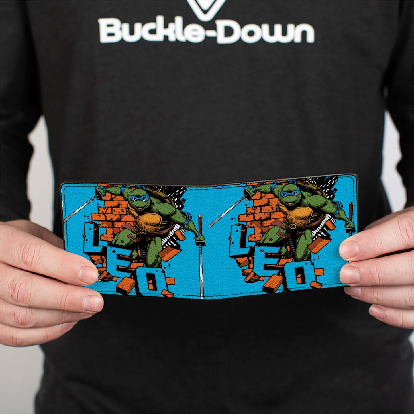 Bi-Fold Wallet - Teenage Mutant Ninja Turtles LEO Action Pose Blue
