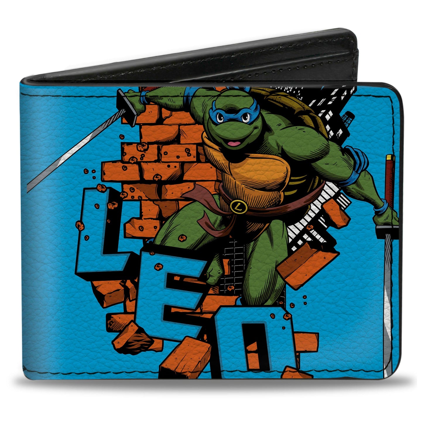 Bi-Fold Wallet - Teenage Mutant Ninja Turtles LEO Action Pose Blue