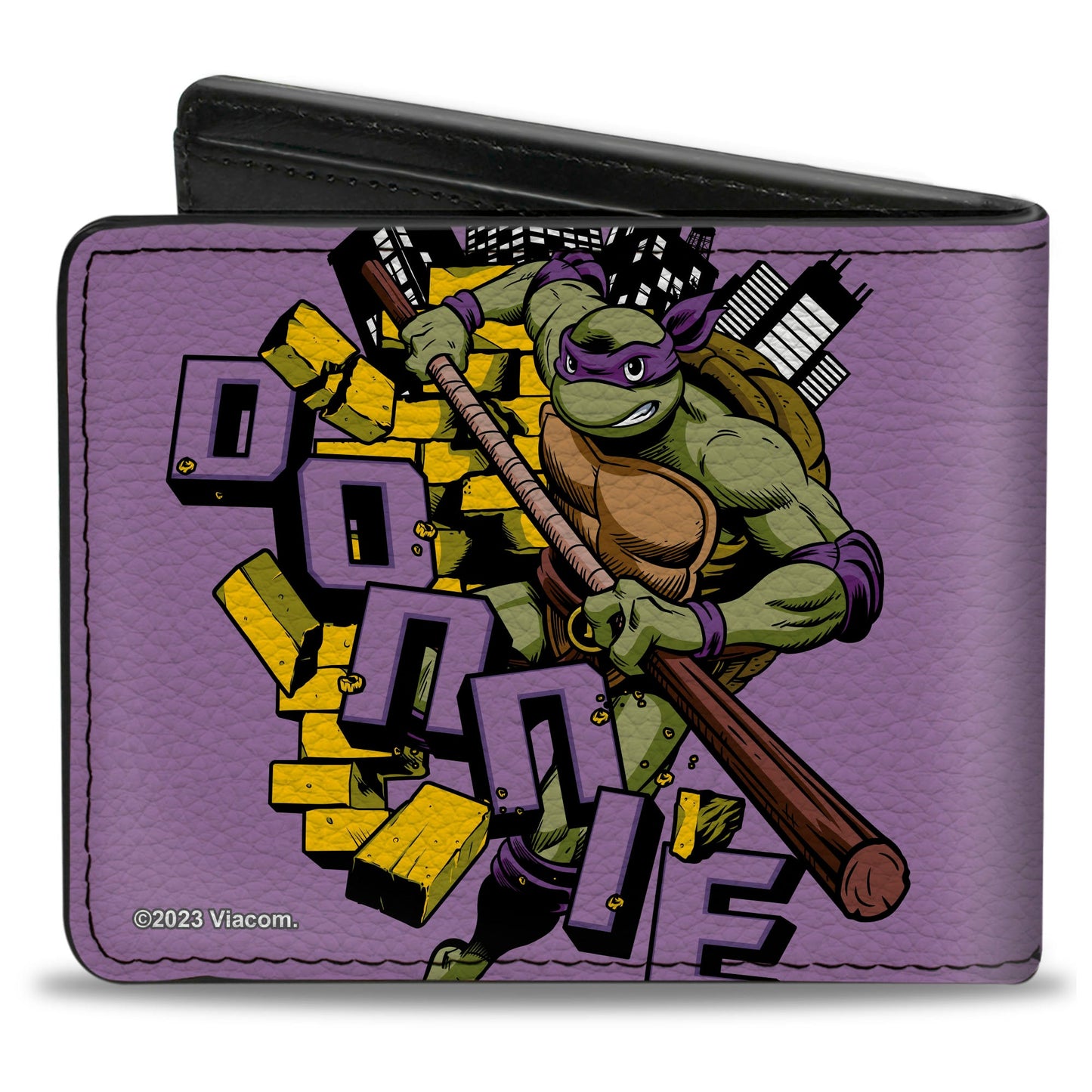 Bi-Fold Wallet - Teenage Mutant Ninja Turtles DONNIE Action Pose Purple