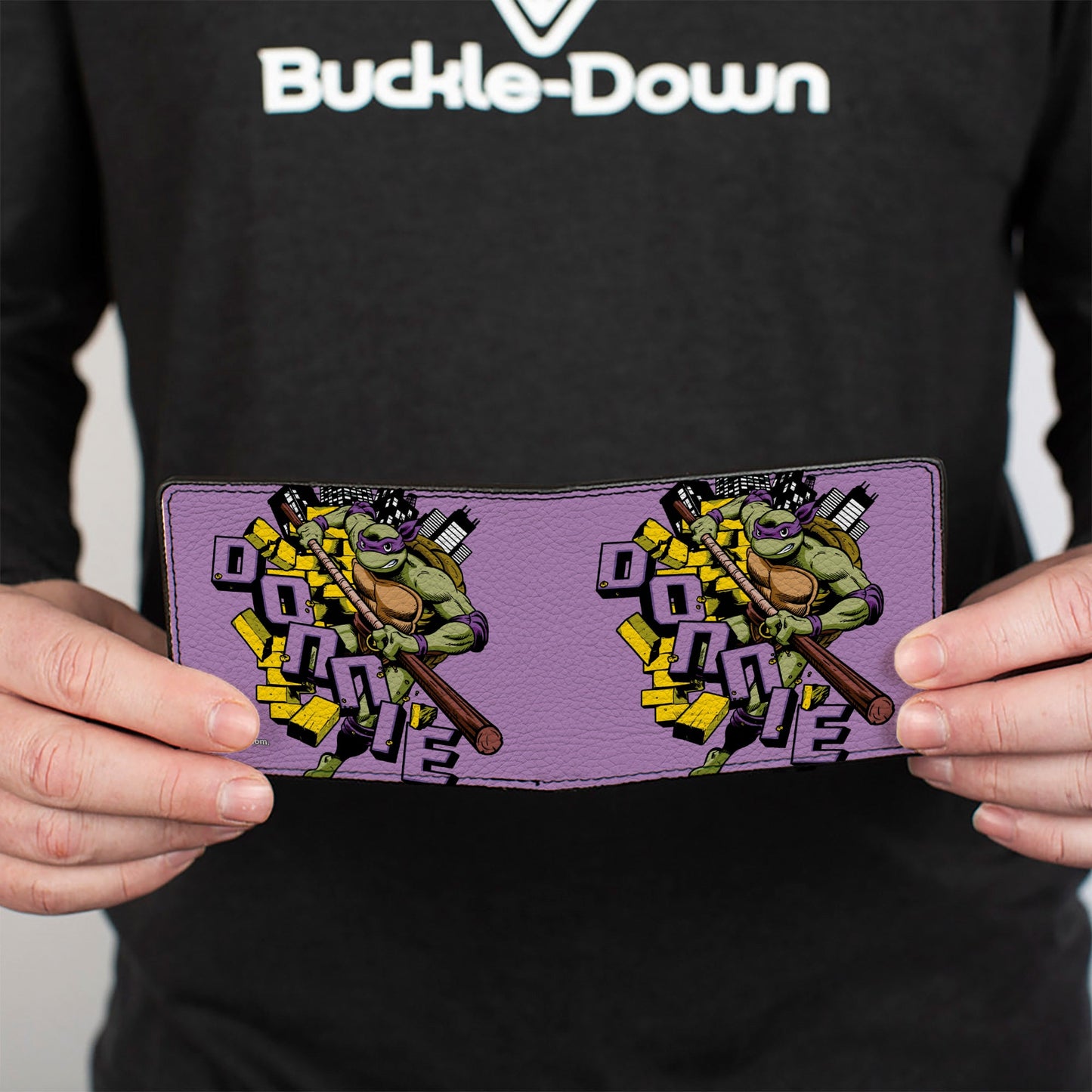 Bi-Fold Wallet - Teenage Mutant Ninja Turtles DONNIE Action Pose Purple