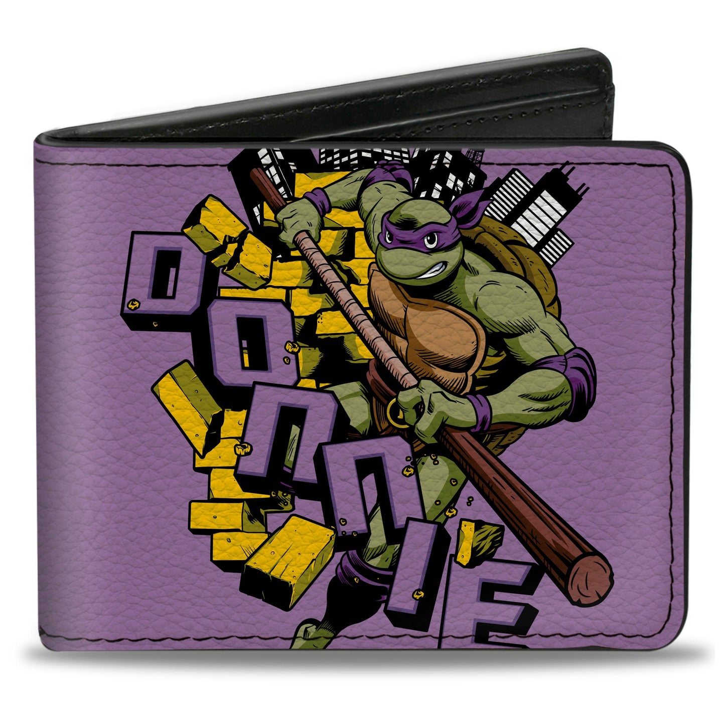Bi-Fold Wallet - Teenage Mutant Ninja Turtles DONNIE Action Pose Purple