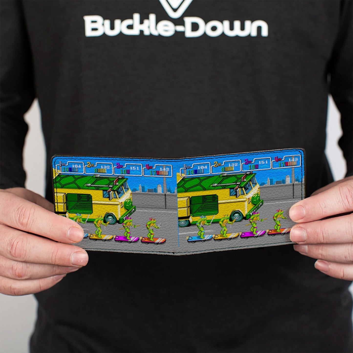 Bi-Fold Wallet - Teenage Mutant Ninja Turtles Skating Party Van Arcade Scene