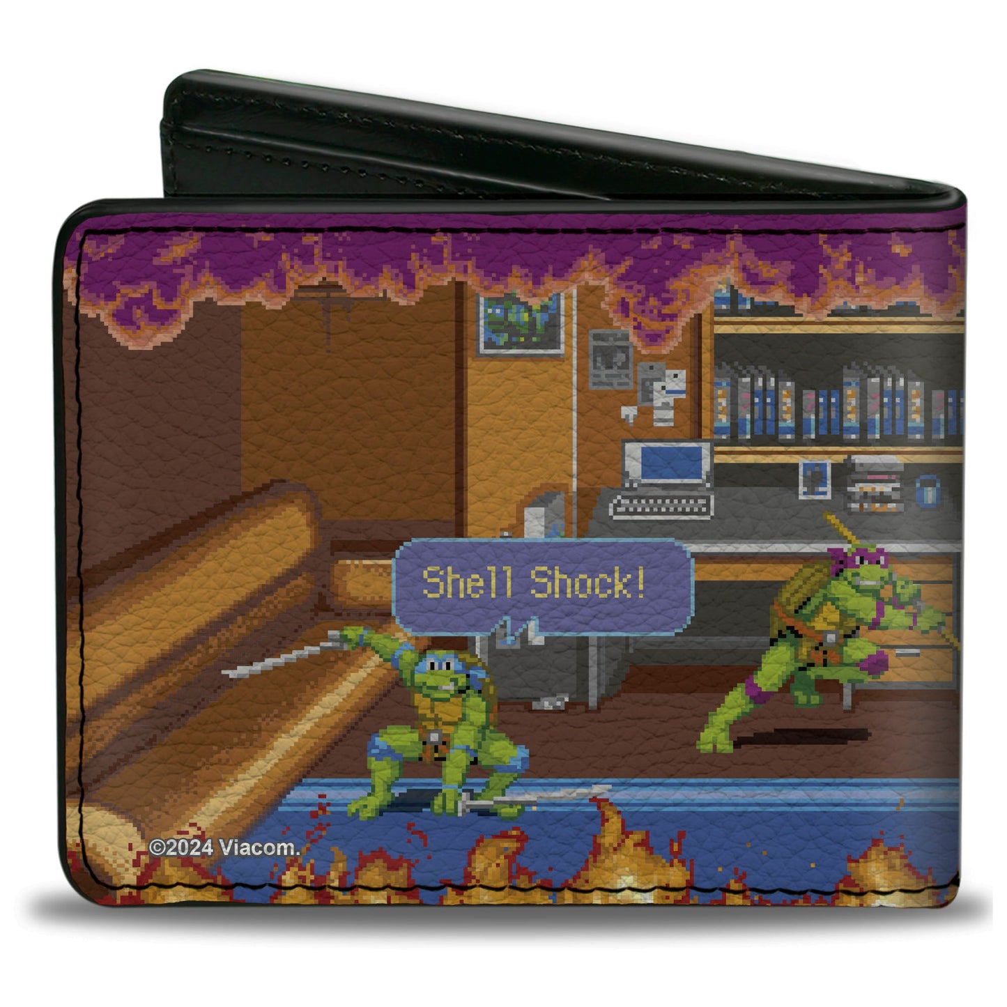 Bi-Fold Wallet - Teenage Mutant Ninja Turtles Battle Rocksteady Arcade Scene