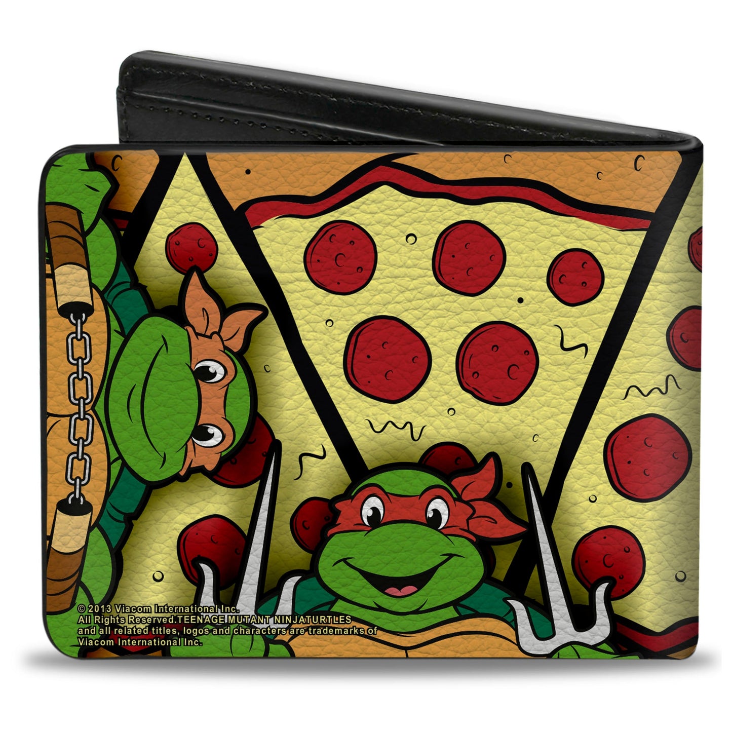 Bi-Fold Wallet - TMNT Classic Turtle Battle Poses Pizza