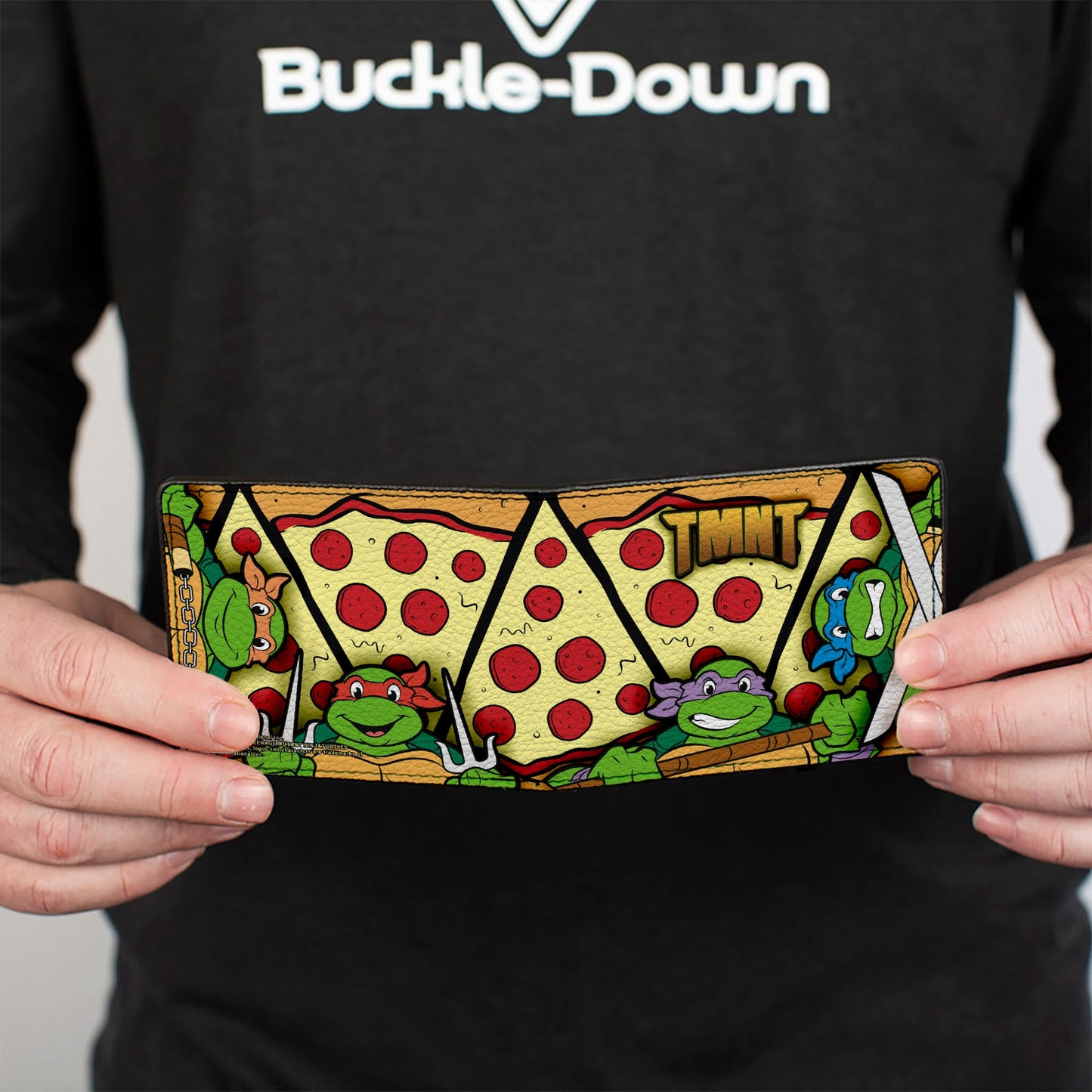 Bi-Fold Wallet - TMNT Classic Turtle Battle Poses Pizza