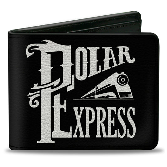 Bi-Fold Wallet - Classic POLAR EXPRESS Train Logo Black White