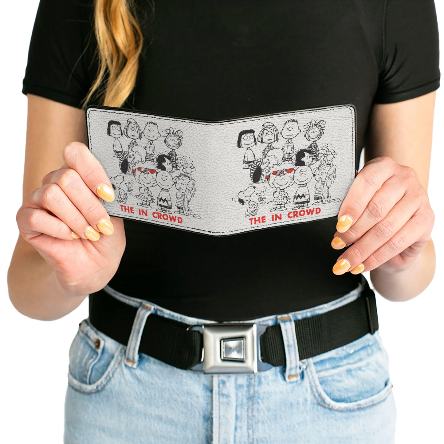 Bi-Fold Wallet - Peanuts Gang THE IN CROWD Group Pose White/Black/Red
