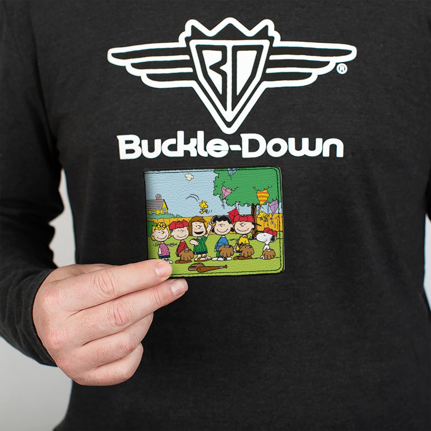 Bi-Fold Wallet - Peanuts Gang Backyard Baseball Group Pose