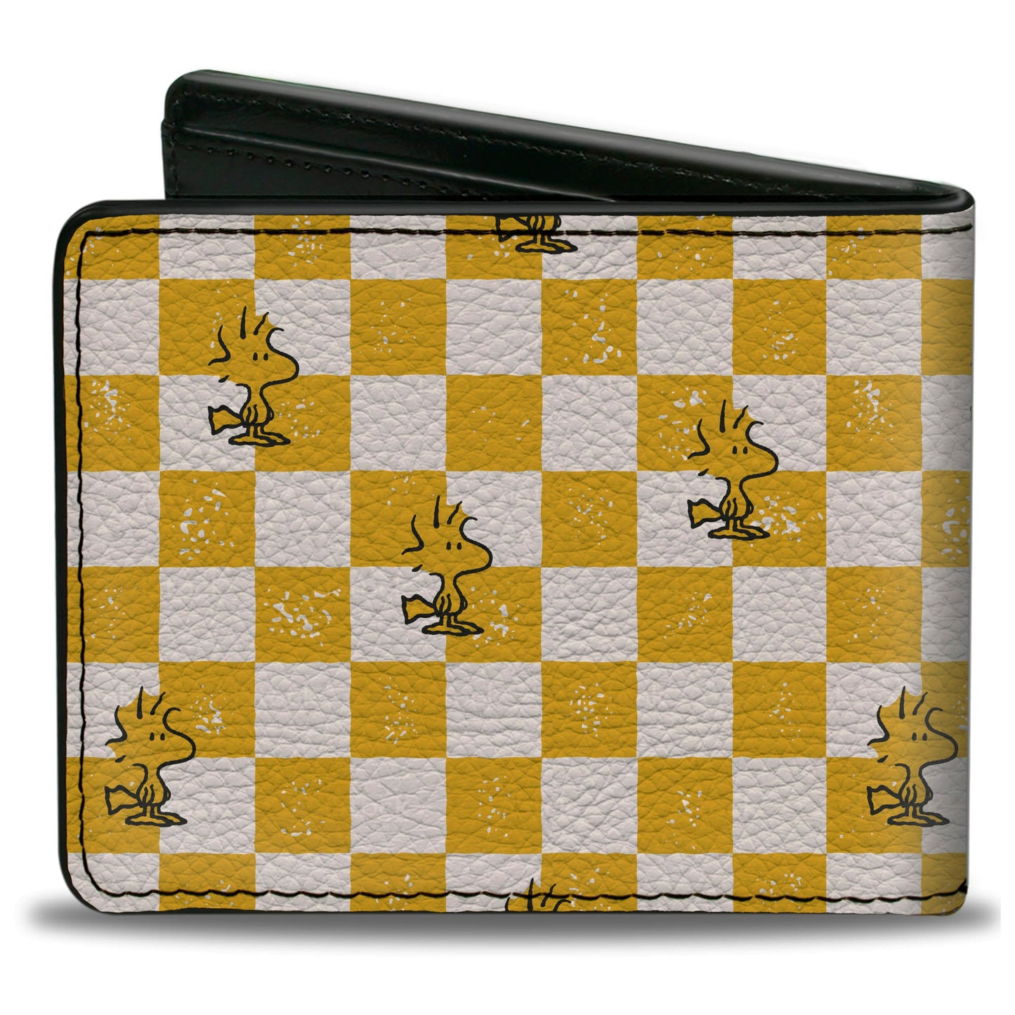 Bi-Fold Wallet - Peanuts Woodstock Pose Checker Yellow/White