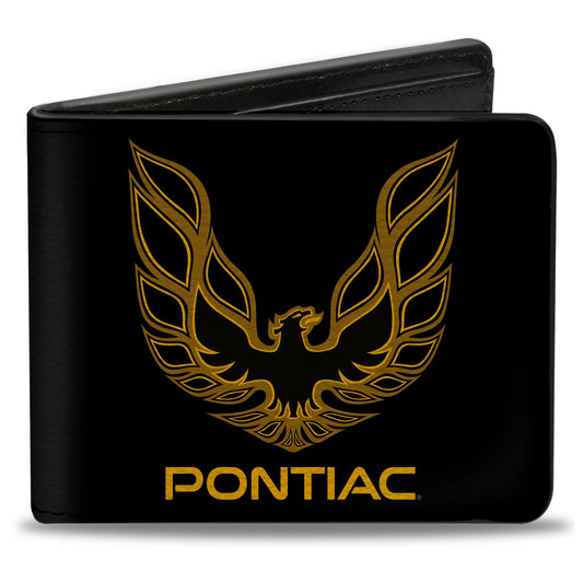 Bi-Fold Wallet - Firebird PONTIAC Logo Black Golds