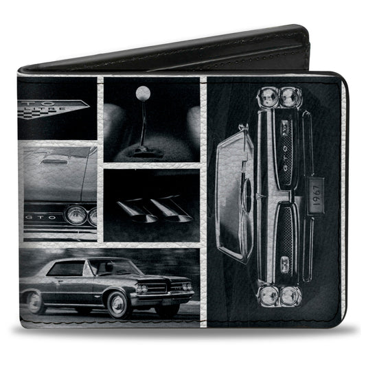 Bi-Fold Wallet - 1967 Pontiac GTO Snapshots White Grays