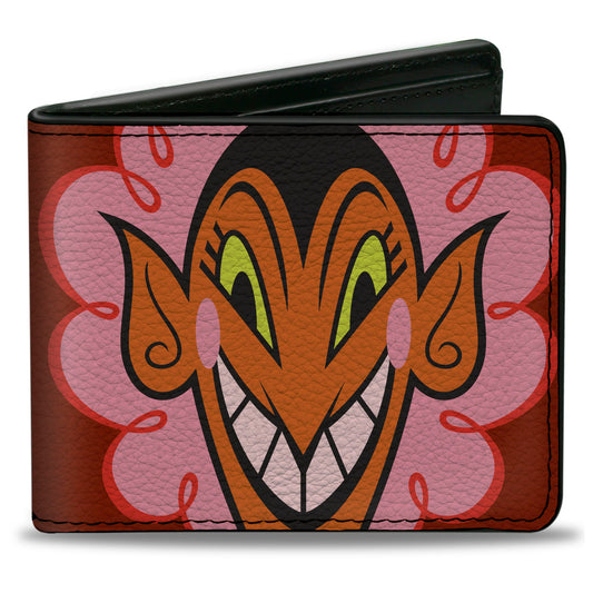 Bi-Fold Wallet - The Powerpuff Girls HIM Face Close-Up Red