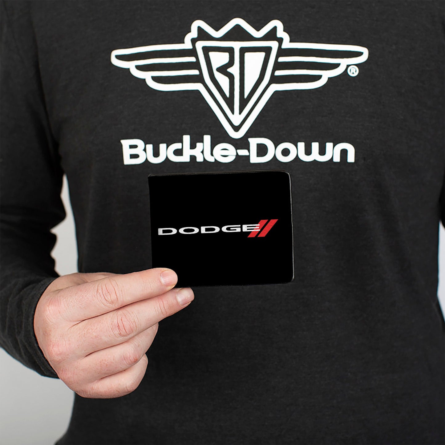 Bi-Fold Wallet - DODGE Red Rhombus Black White Red