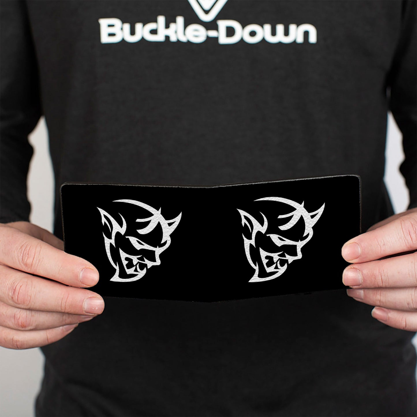 Bi-Fold Wallet - Dodge Demon Icon Black White