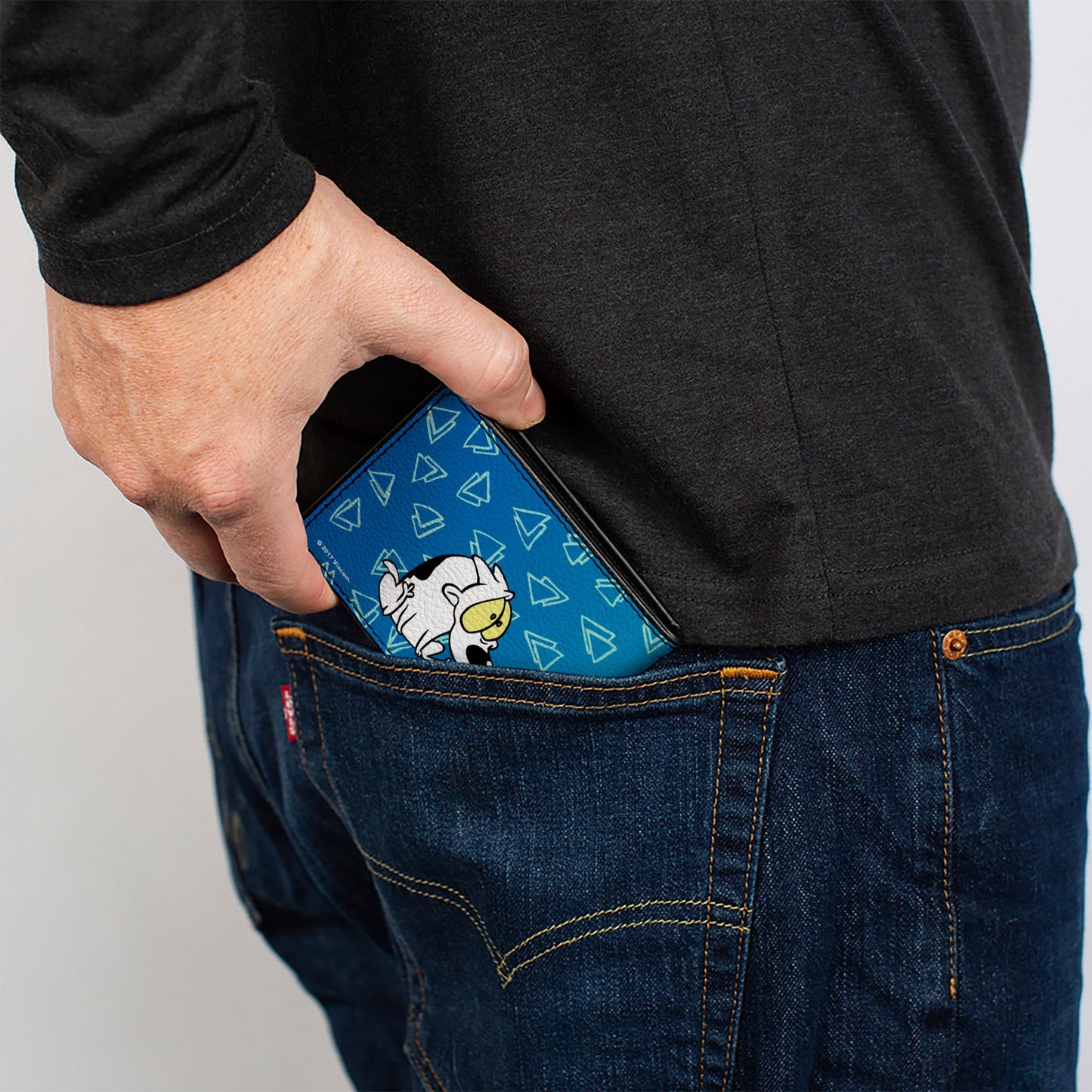 Bi-Fold Wallet - Rocko's Modern Life Spunky 2-Poses Blues White