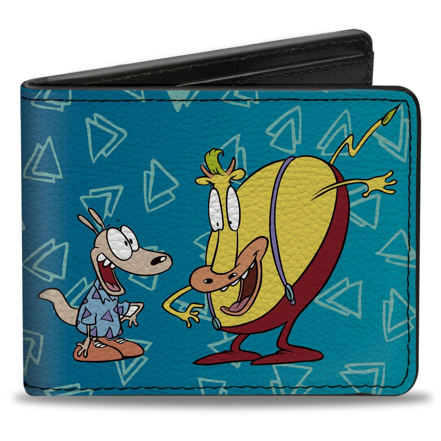 Bi-Fold Wallet - Rocko's Modern Life Rocko & Heffer 2-Poses Blues White