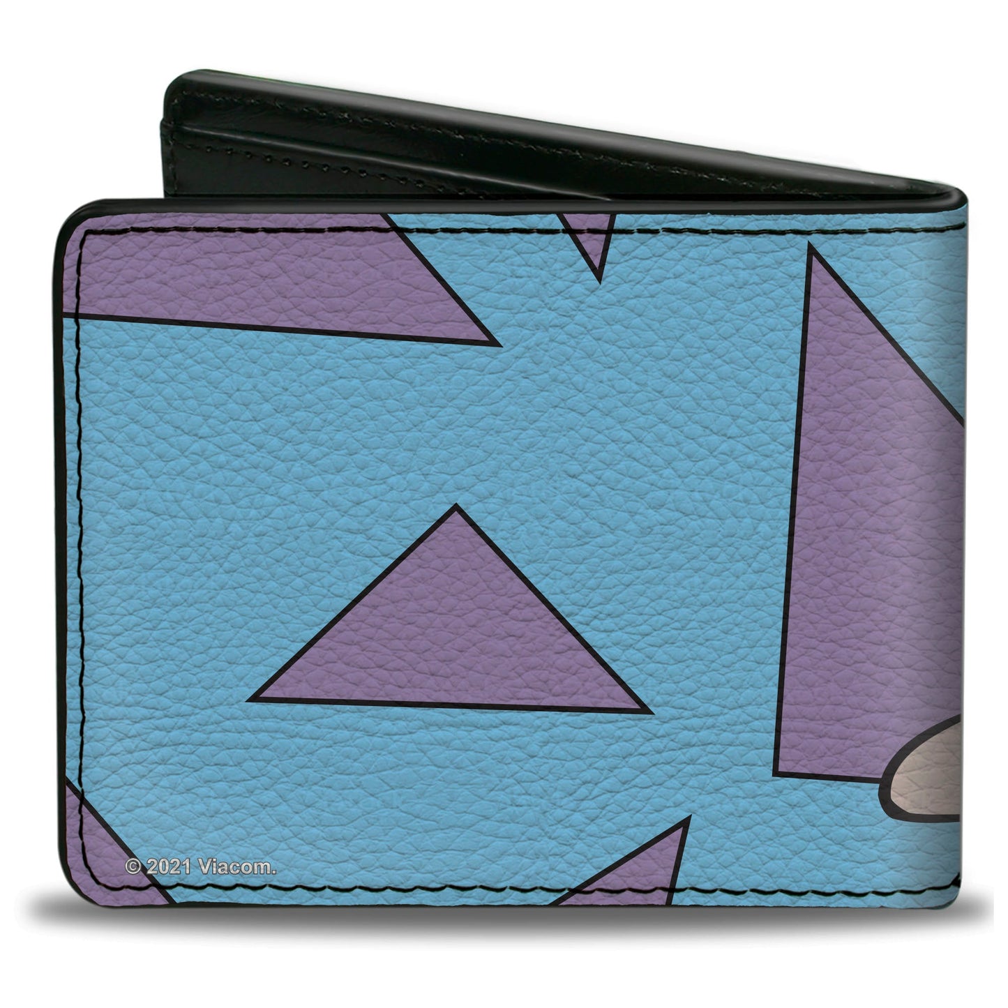 Bi-Fold Wallet - Rocko's Modern Life Rocko Waving Pose Triangles Blue Purple