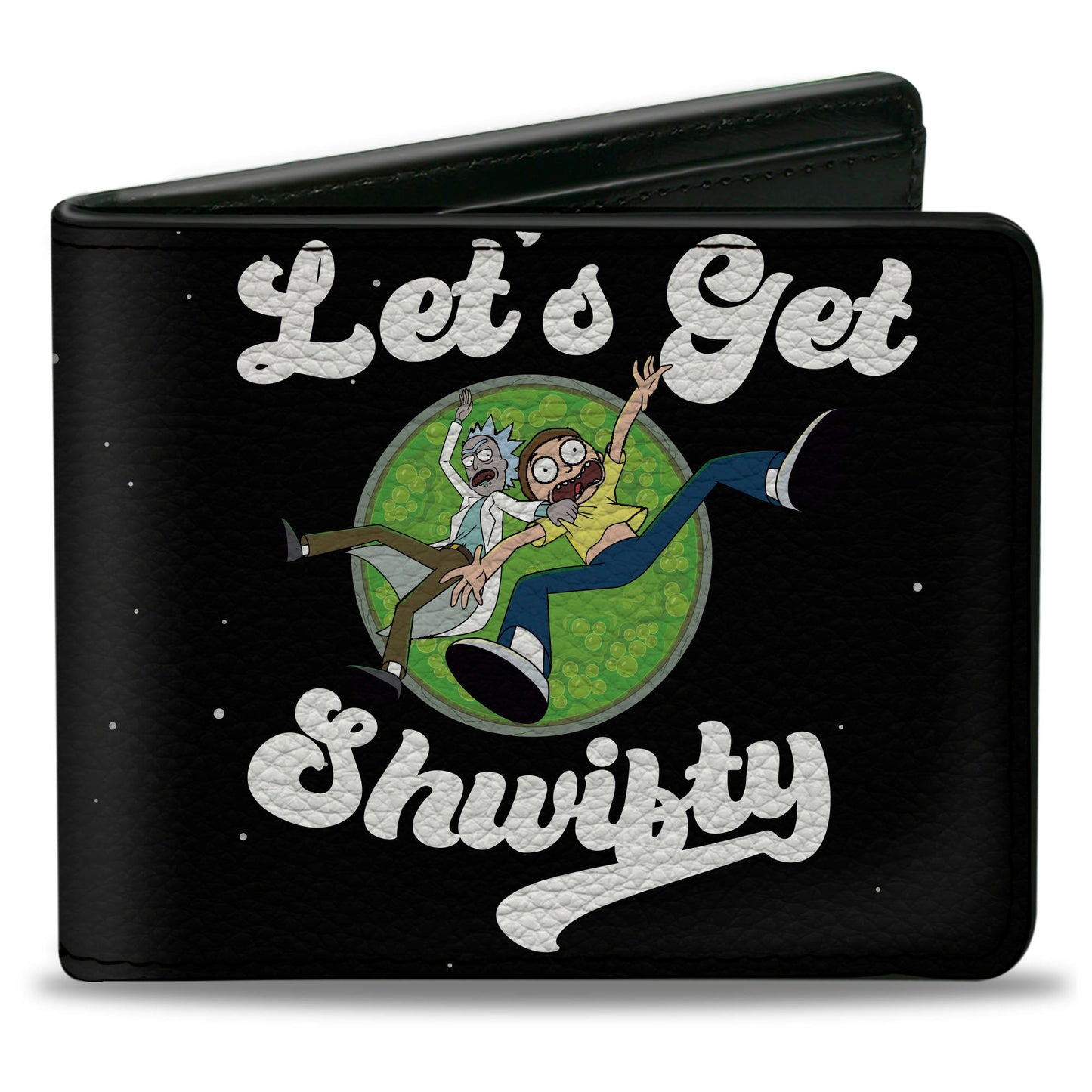 Bi-Fold Wallet - Rick and Morty LET’S GET SHWIFTY Black/White