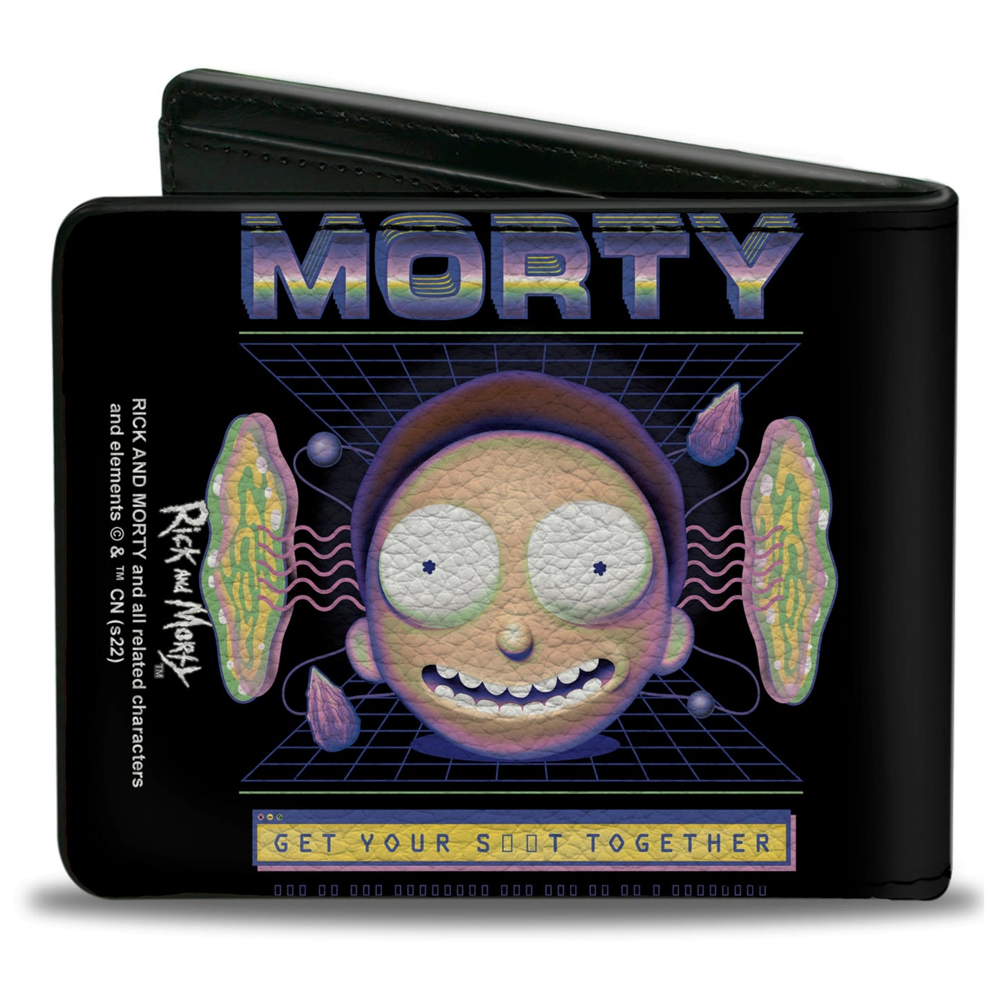 Bi-Fold Wallet - Rick and Morty MORTY Expression GET YOUR S**T TOGETHER Black