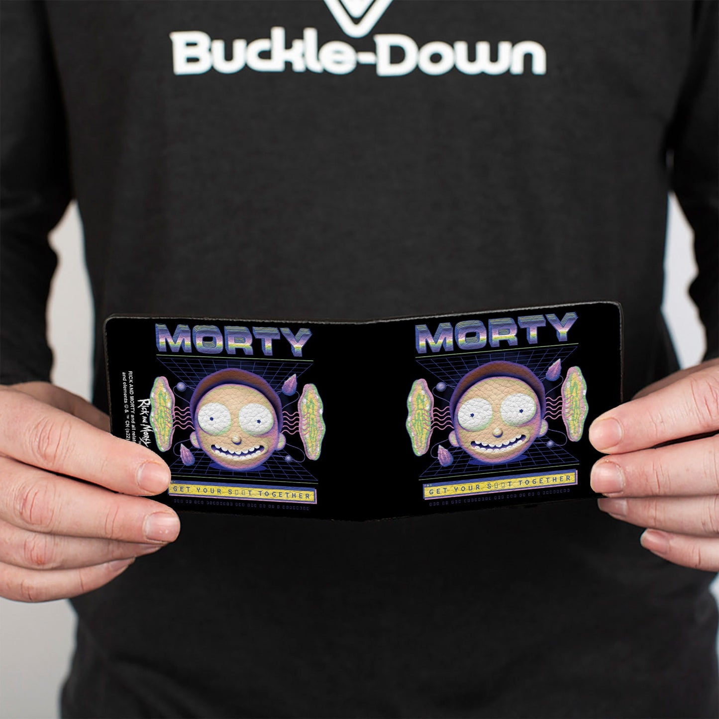 Bi-Fold Wallet - Rick and Morty MORTY Expression GET YOUR S**T TOGETHER Black