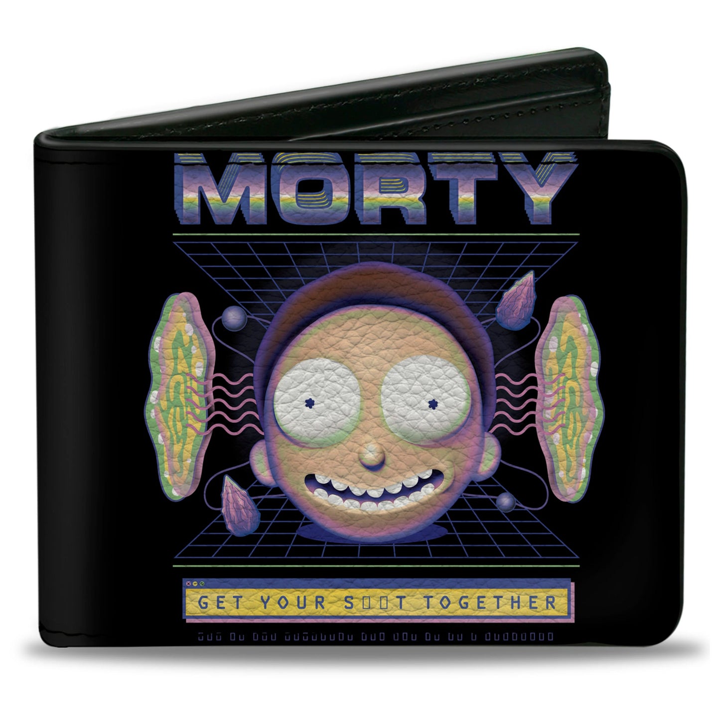 Bi-Fold Wallet - Rick and Morty MORTY Expression GET YOUR S**T TOGETHER Black