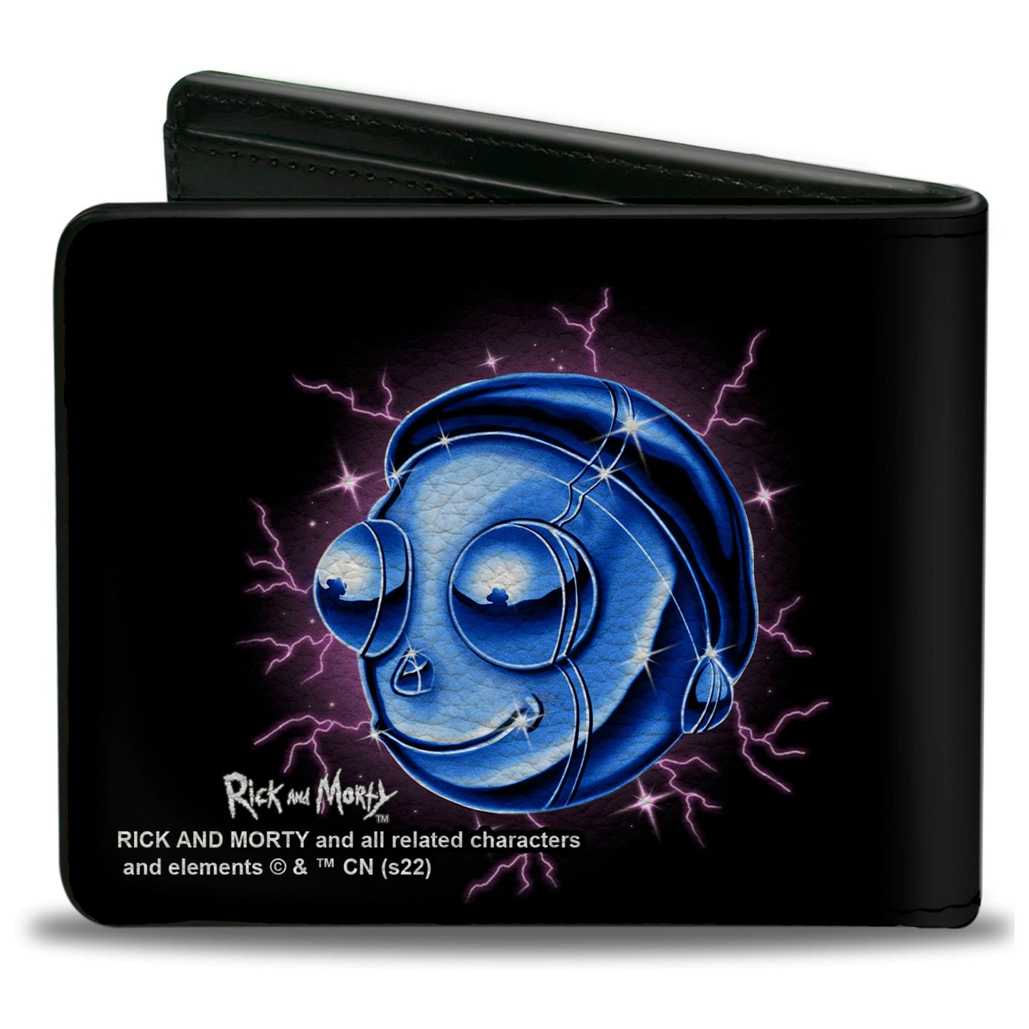 Bi-Fold Wallet - Rick and Morty Electric Faces Black/Blues
