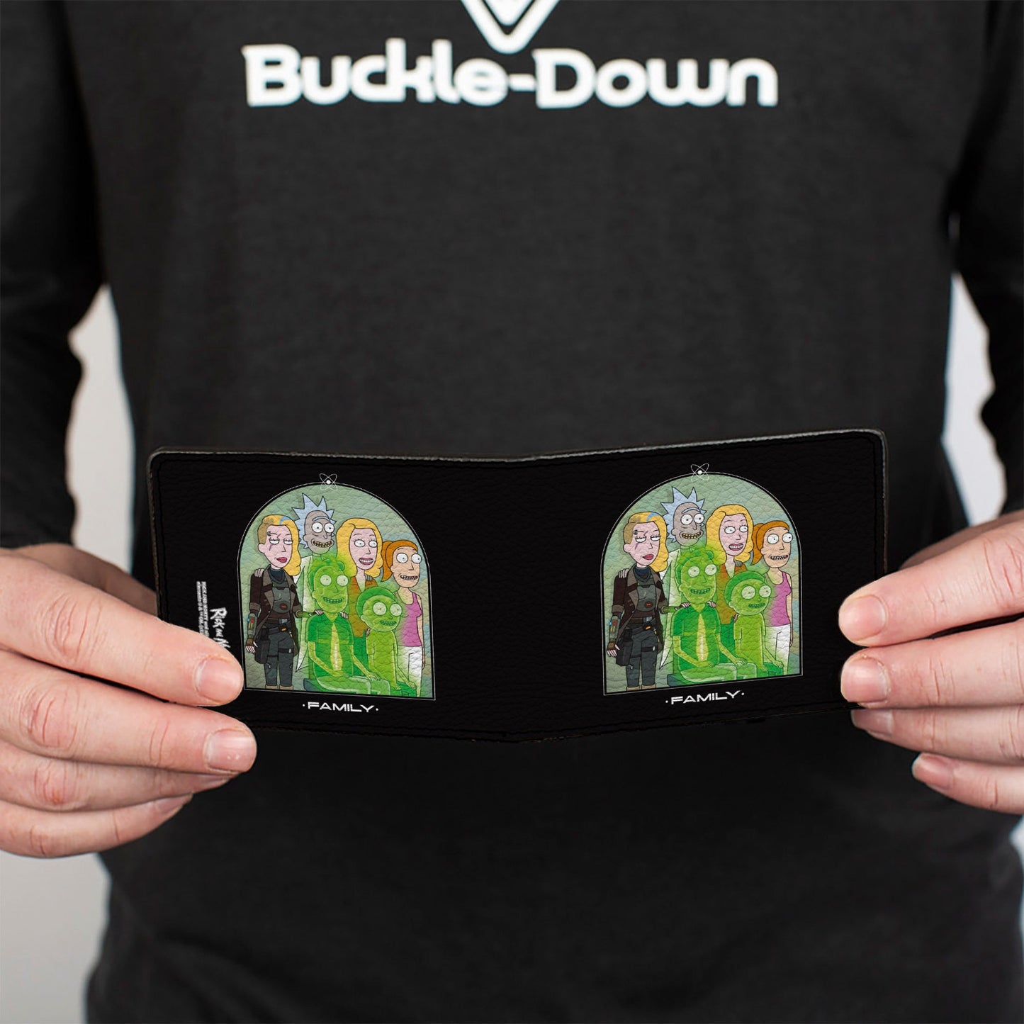 Bi-Fold Wallet - Rick and Morty Smith FAMLY Portrait with Space Beth Black