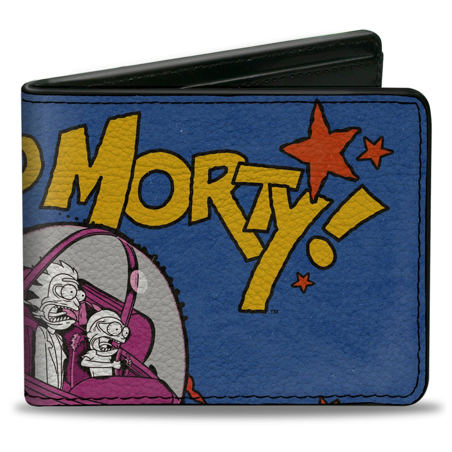 Bi-Fold Wallet - RICK AND MORTY Don't Think About It Spaceship Pose Blue