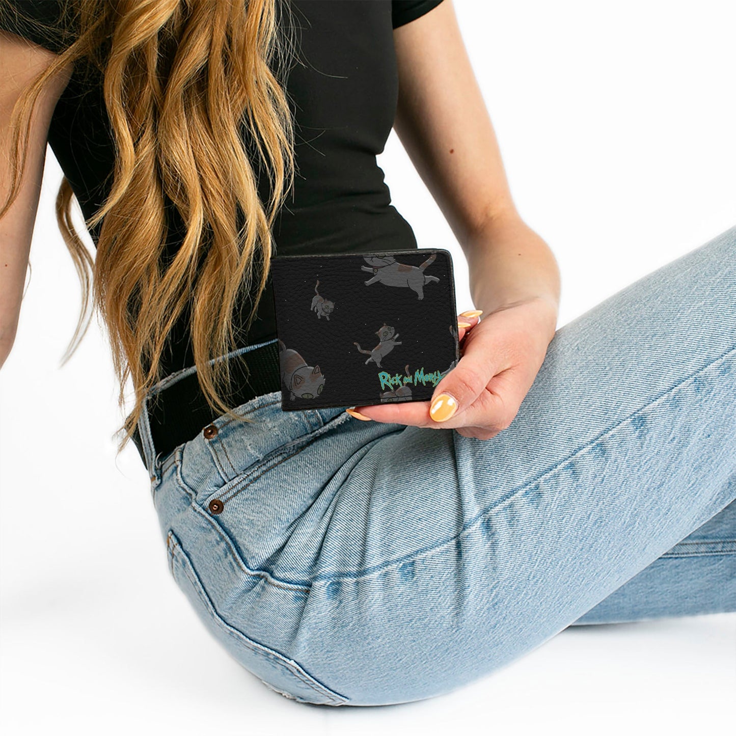 Bi-Fold Wallet - RICK AND MORTY Cats in Space Scattered