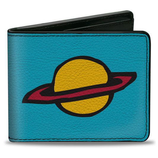 Bi-Fold Wallet - Rugrats Chuckie Saturn Shirt Icon Blue