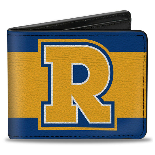 Bi-Fold Wallet - RIVERDALE "R" Logo Stripe Blue Yellow