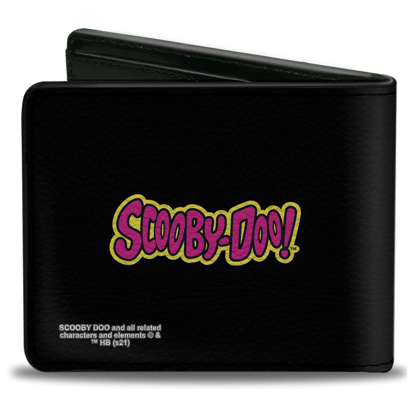 Bi-Fold Wallet - Scooby-Doo Monsters Chasing Shaggy UH SCOOB! Pose Green Yellow Pink