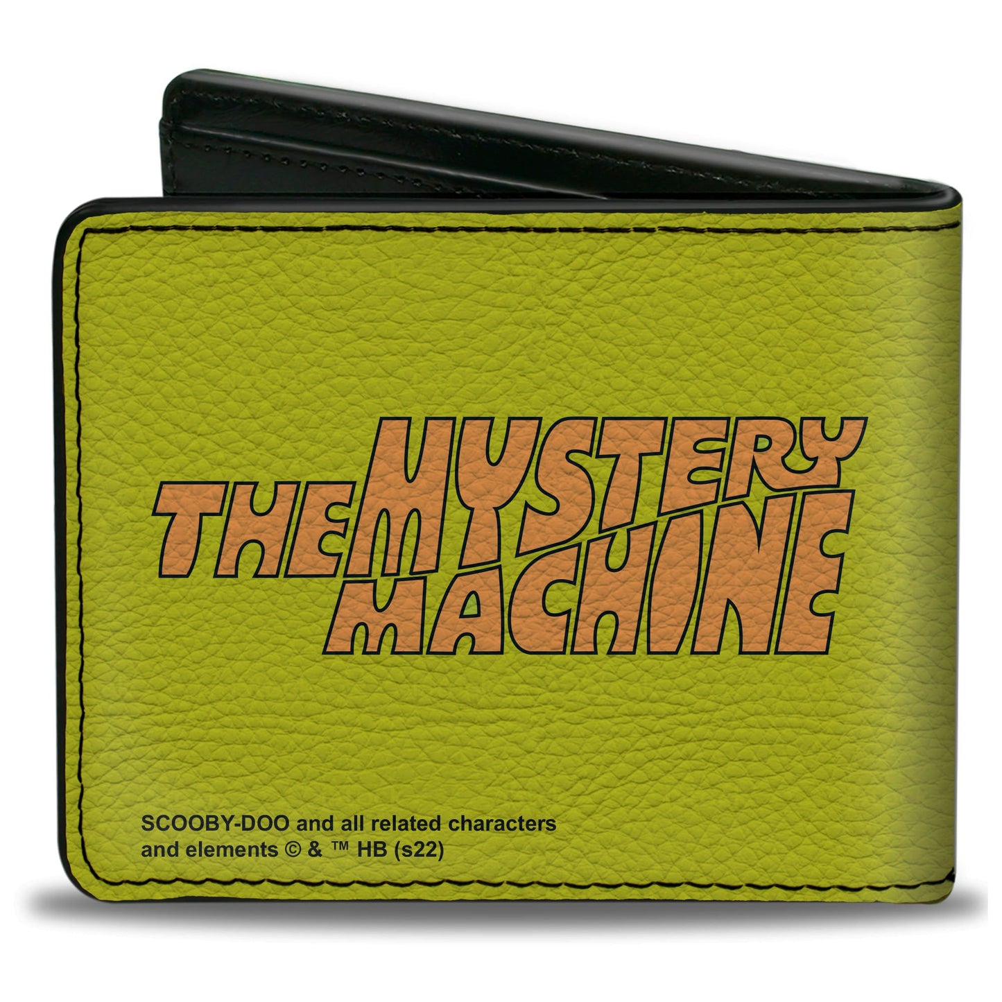 Bi-Fold Wallet - Scooby Doo Group Driving Mystery Machine Front Pose + Text Yellow