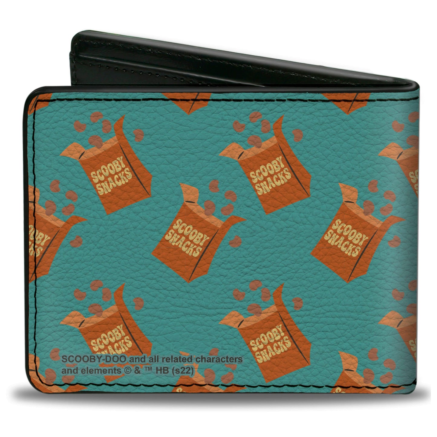 Bi-Fold Wallet - Scooby Doo Scooby Snacks Box Collage Blue