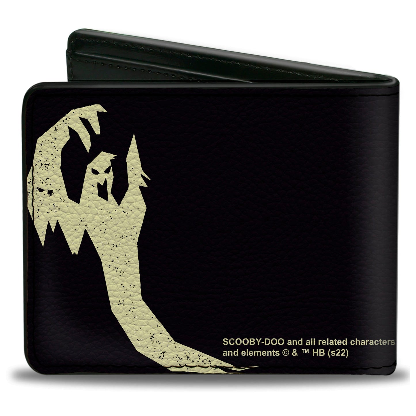 Bi-Fold Wallet - Scooby Doo Shaggy Scared GHOST! Pose Black